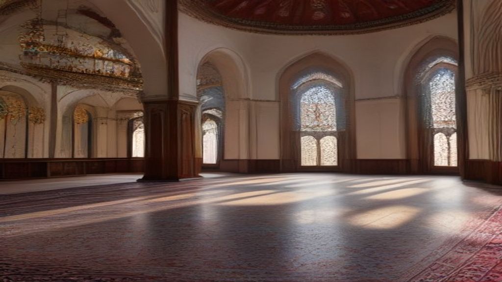 göbekli ve saflı cami halısı tasarımı - Meta Cami Halısı